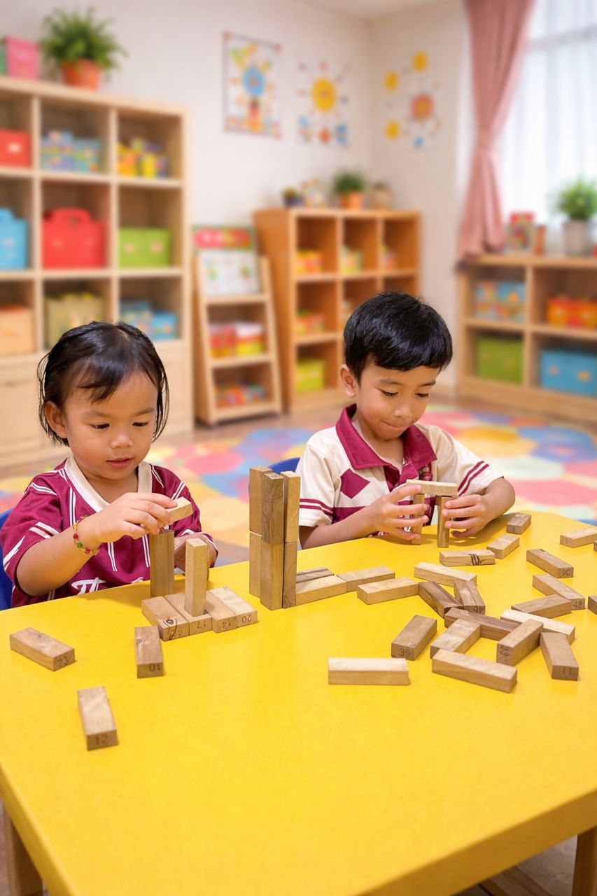 Children learning at The Skool